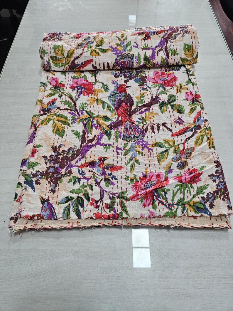 ShreeVishnuCreation Kantha Quilt - Thumbnail 2