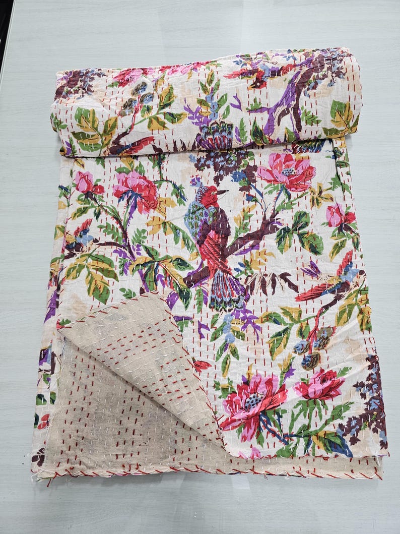 ShreeVishnuCreation Kantha Quilt