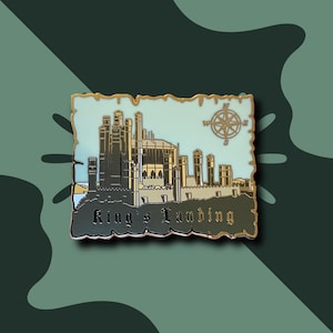 King's Landing Hard Emaille Pin / Game of Thrones / Mittelalter Karte / GoT / Daenerys Targaryen / Jon Snow / Cersei Lannister / Westeros