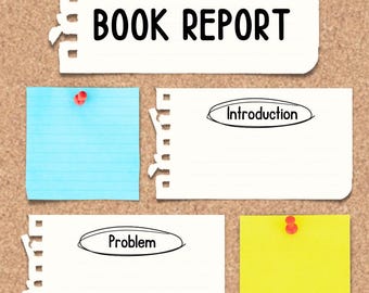 Book Report Sticky Note Printable Page