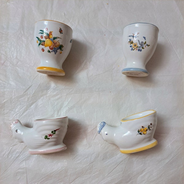 Coquetiers De Noël En Forme De Gnome En Céramique – Lot De 2 Ou 4 Pièces Pour Décorer Ta Table De Fête