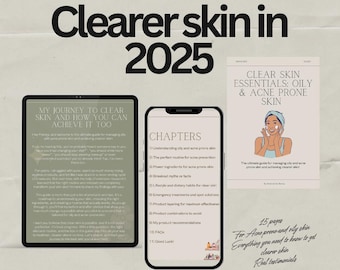Skin care ebook / guide for clearer skin: For acne prone and oily skin + RESULTS