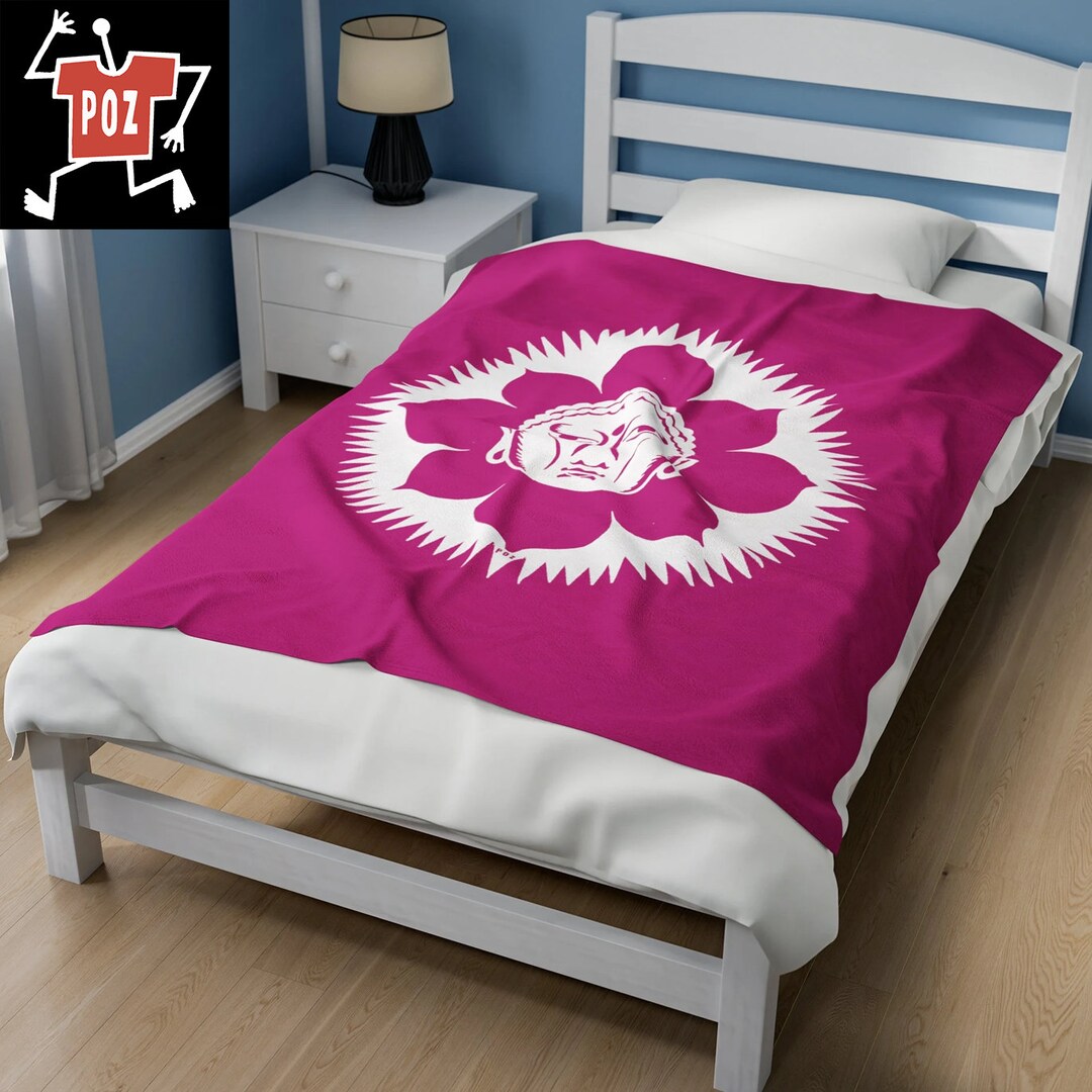 Buddha Plush Blanket, Buddha Day Blanket, Buddhist Blanket, Buddha Deco