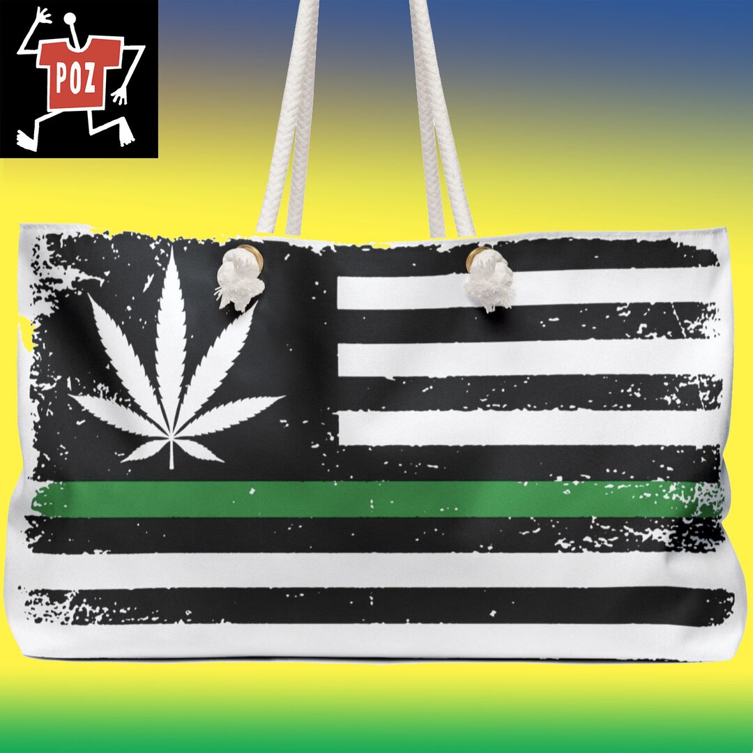 Pothead Weekender Bag, 420 Marijuana Flag, Weed Flag, Cannabis Flag ...