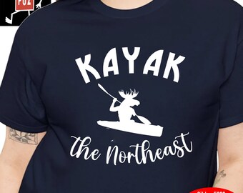 Kayak the Northeast, Kayaking Shirt , Kayaking Gifts, Kayak Icon Shirt, Kayak Shirt , Kayak Lover Shirt, Gift for Kayakers, Funny Kayak Tee