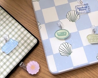 Kindle Charm - Trying to Read Mini Collection V2 | Kobo Charm | Phone Charm | USB Charm | Bookish Merch | Kindle Accessories