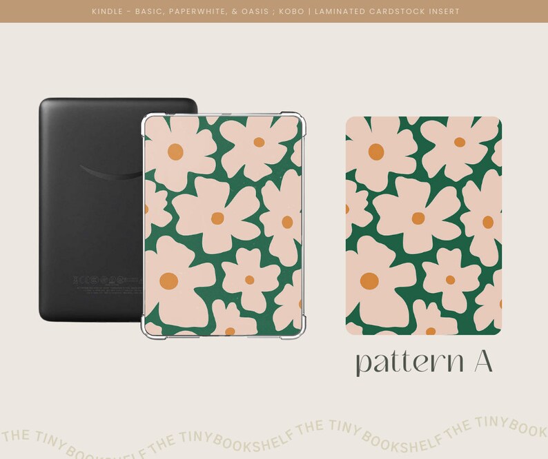 Spring Floral Kindle | Kobo Insert Cards - Etsy