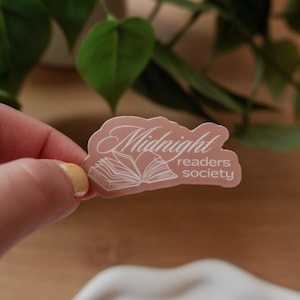 Midnight Readers Society Sticker | Bookish Sticker | Kindle Sticker | Kobo Sticker | Fall Sticker