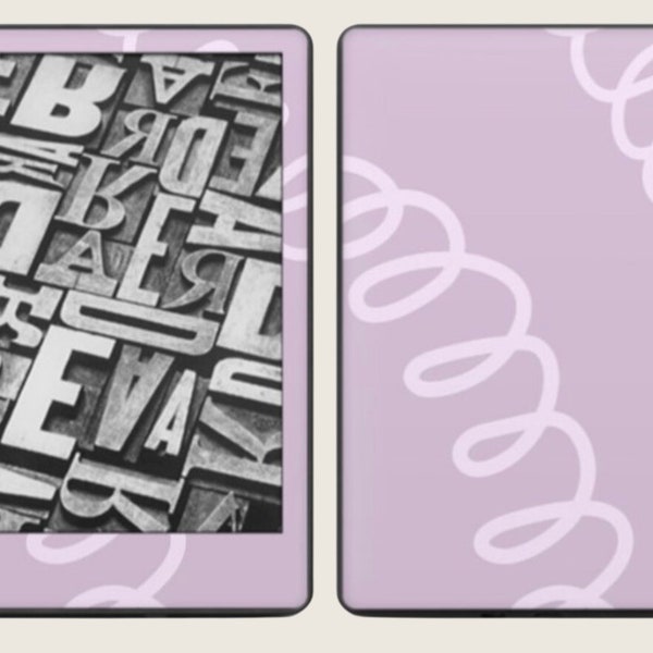 Purple Swirl | Kindle Decal Art | Digital Download- not a .svg file | to print at DecalGirl.com | for all Kindle models and Kobo Libra