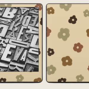 Painted Flowers | Kindle Decal Art | Digital Download- not a .svg file | to print at DecalGirl.com | for all Kindle models and Kobo Libra