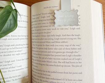 Books Are My Happy Place Bookmark | Magnetic Bookmark