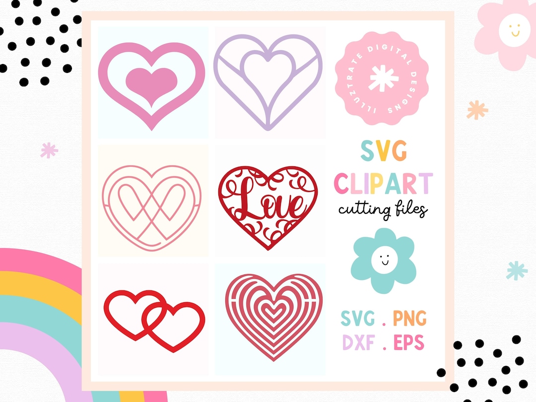 Heart for Cricut Heart SVG Cut File Valentines Heart - Etsy