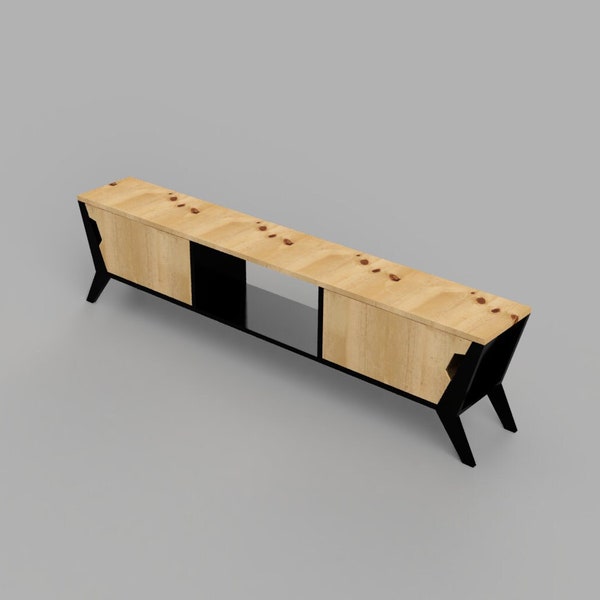 Mid-Century Modern Bench (Plans Only)
