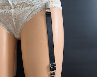 Ligas de cinta-liga ajustáveis, prendedores para meias de lingerie (2 cm de largura)