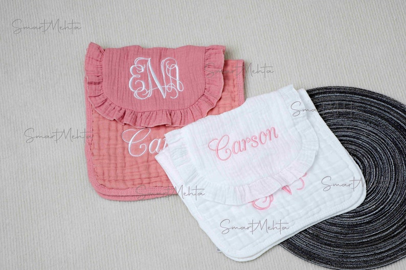 Gifts of Love: Personalized Baby Drool Pockets and Burp Cloths image 3