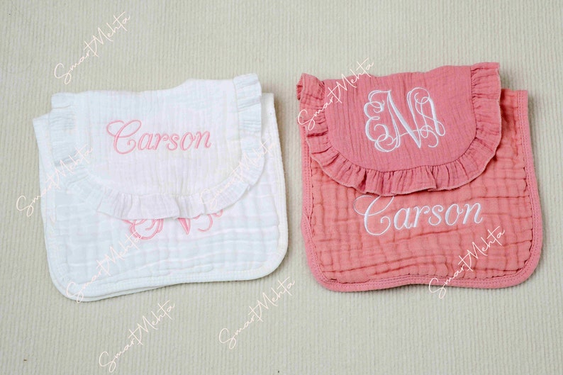 Gifts of Love: Personalized Baby Drool Pockets and Burp Cloths image 10