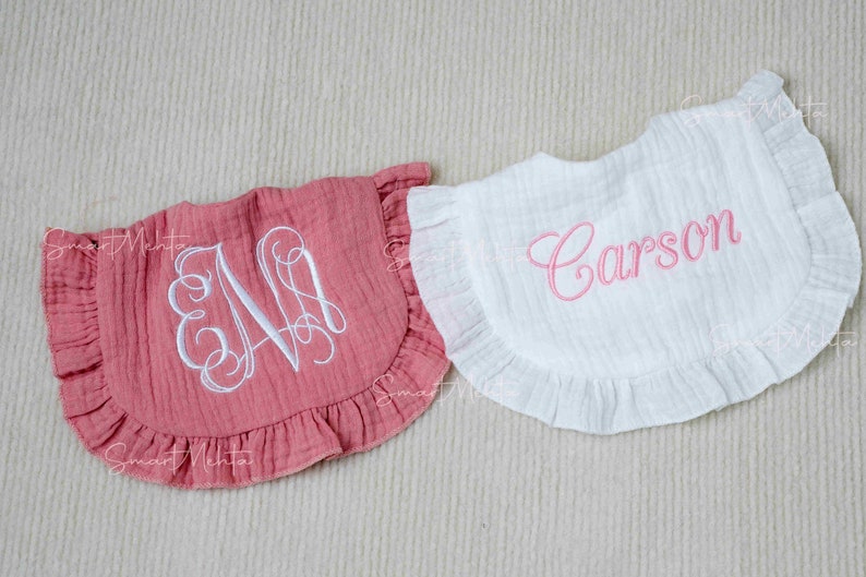 Gifts of Love: Personalized Baby Drool Pockets and Burp Cloths image 2