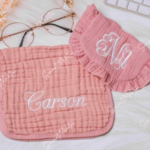 Gifts of Love: Personalized Baby Drool Pockets and Burp Cloths image 4