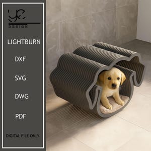 Parametric Pet House,Modern Dog House,Indoor Dog House,Dog House Furniture,Wooden Dog Kennel,Pet Furniture,Digital Plan For Cutting,Plywood