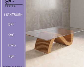 Parametric Coffee Table CNC Router File (Digital Download)