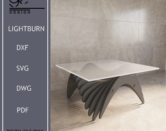 Parametric Coffee Table CNC Files, Modern Plywood Design (Digital Download)