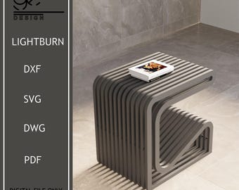 Parametric Design Table Plan,Wood Art Furniture,Wooden Coffee Table,Digital Files