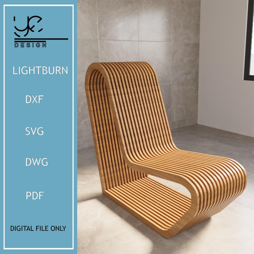 Parametric Wavy Chair Model: CNC Wooden Art (digital File) - Etsy