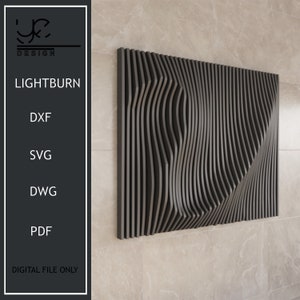 Parametric Wall Art Decor,Parametric Wall panel, wavy pattern,Parametric Wavy Wooden Wall Decor,Parametric Wood Wall Frame,wooden wall panel