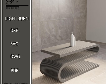 Parametric Coffee Table Plan,Parametric Wood Table Dxf,Wooden Coffee Table,Handcrafted Cnc Router File For Woodworking,Coffee Table Design
