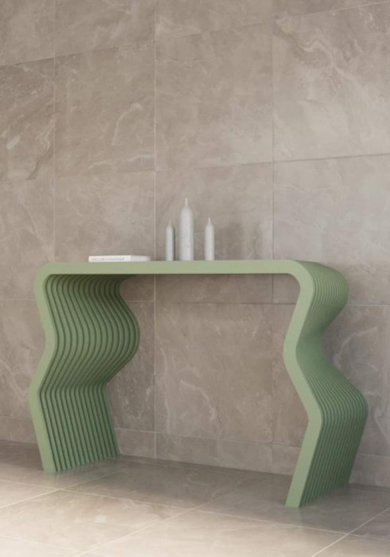 Parametric Entry Table Parametric Wavy Table Dresser,parametric Entryway Console,entrance Hall ...