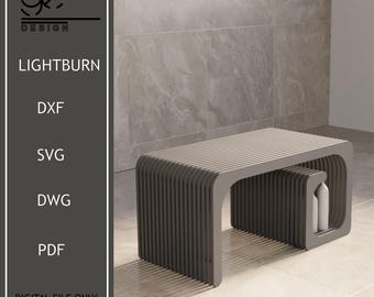 Parametric Coffee Table Design: Wooden Art Furniture (Digital File)