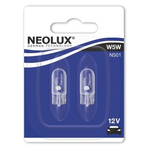 W5W 12V 5W W2.1x9.5d Twin Pack Blister Neolux
