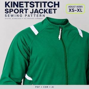 PDF-symönster herr träningsjacka för fotboll, raglan, XS-XL