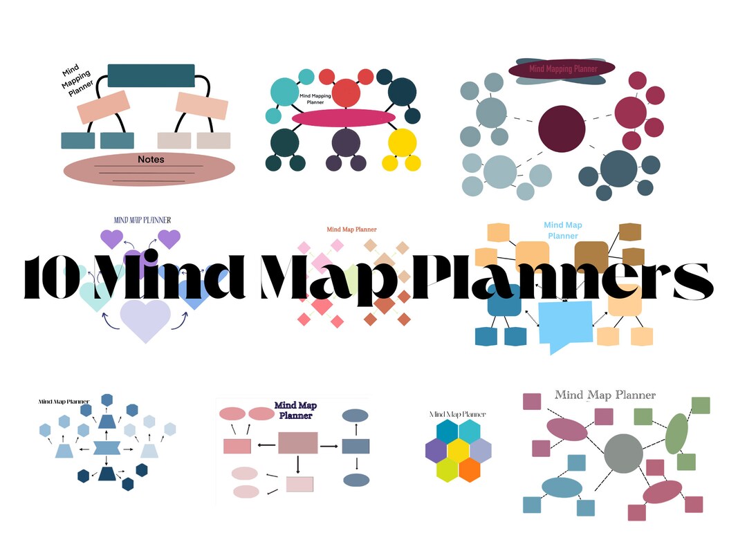 Ultimate Mind Mapping Planner Bundle, Creative Planning Set ...