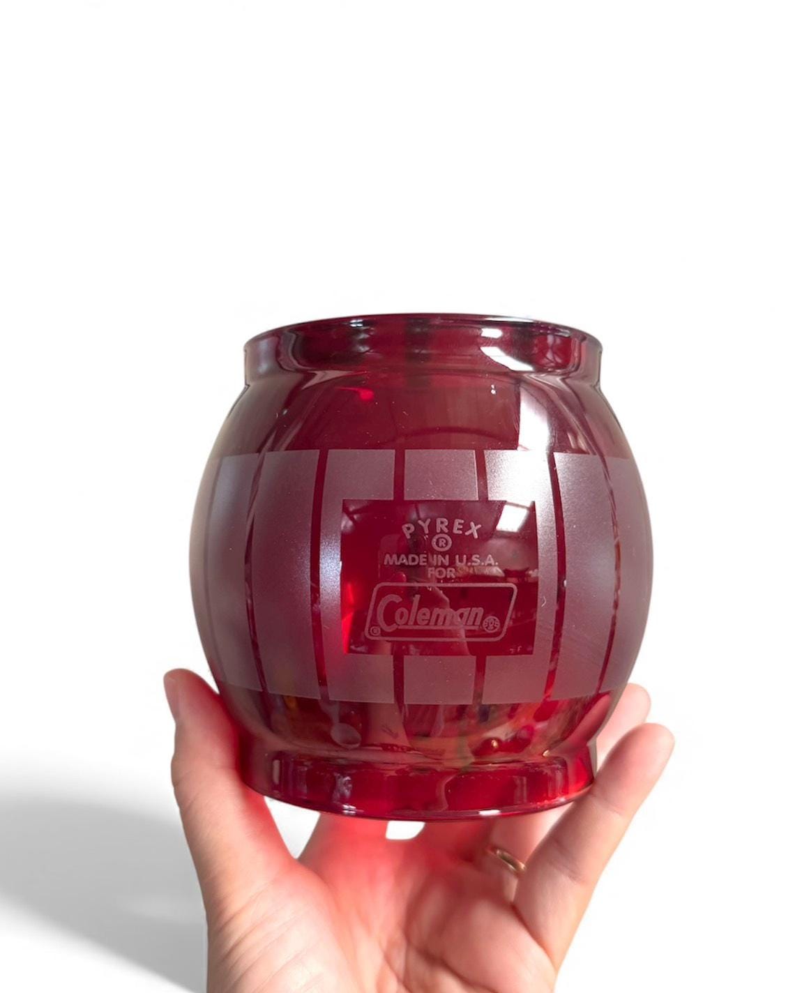 Glass Globe for Coleman 200a, 242 Lantern Fence Globe Ruby Red