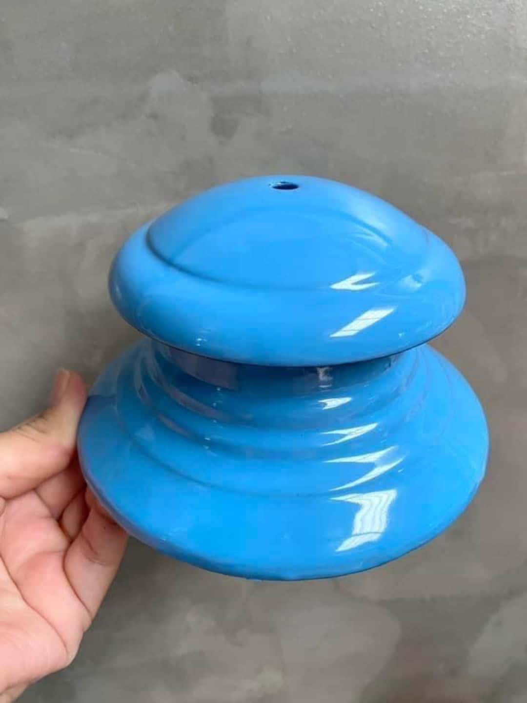 Coleman 200a Tall Ventilator Lantern Blue Color Enamel