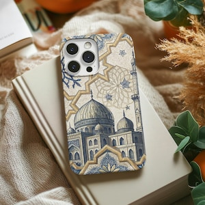 Mosque Phone Case for iPhone and Samsung, Islamic Art Protective Cover, Elegant Durable Design, Inspirational Gift for Him or Her