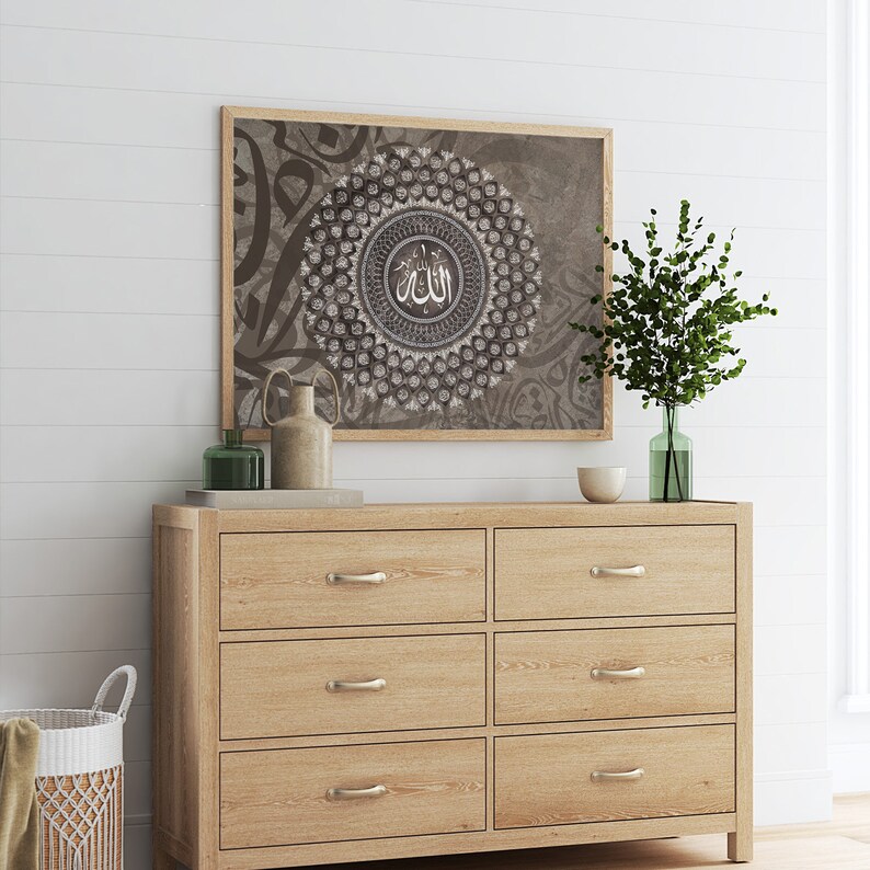 Immerse your space in the beauty of printable Islamic wall art from our Etsy collection. Download instantly for a touch of tradition with Quranic verses, Arabic calligraphy, and stunning geometric designs.