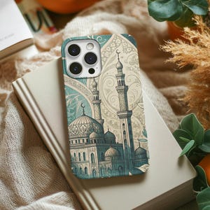 Mosque-Inspired Phone Cases for iPhone & Samsung, Islamic Art Design, Unique Smartphone Covers, Stylish Protective Cases, Ramadan Gifts