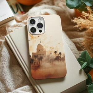 Beautiful Mosque Phone Case, Islamic Art Slim Protective Case, Unique Mosque Design for iPhone, Ideal Muslim Gift Idea, Nature Inspired Gift