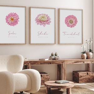 3 Piece Islamic Wall Art, Set of 3 Islamic Prints, Muslim Wall Art, Islamic Gifts, Sabr Shukr Tawakkul Printable Art, Digital Islamic Poster