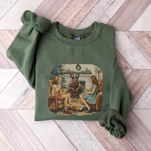 Krampus Shirt Creepy Christmas Vintage Krampus T-Shirt Goth Shirt Weirdcore Alternative Christmas Shirt Krampus Tis The Season Holiday Shirt