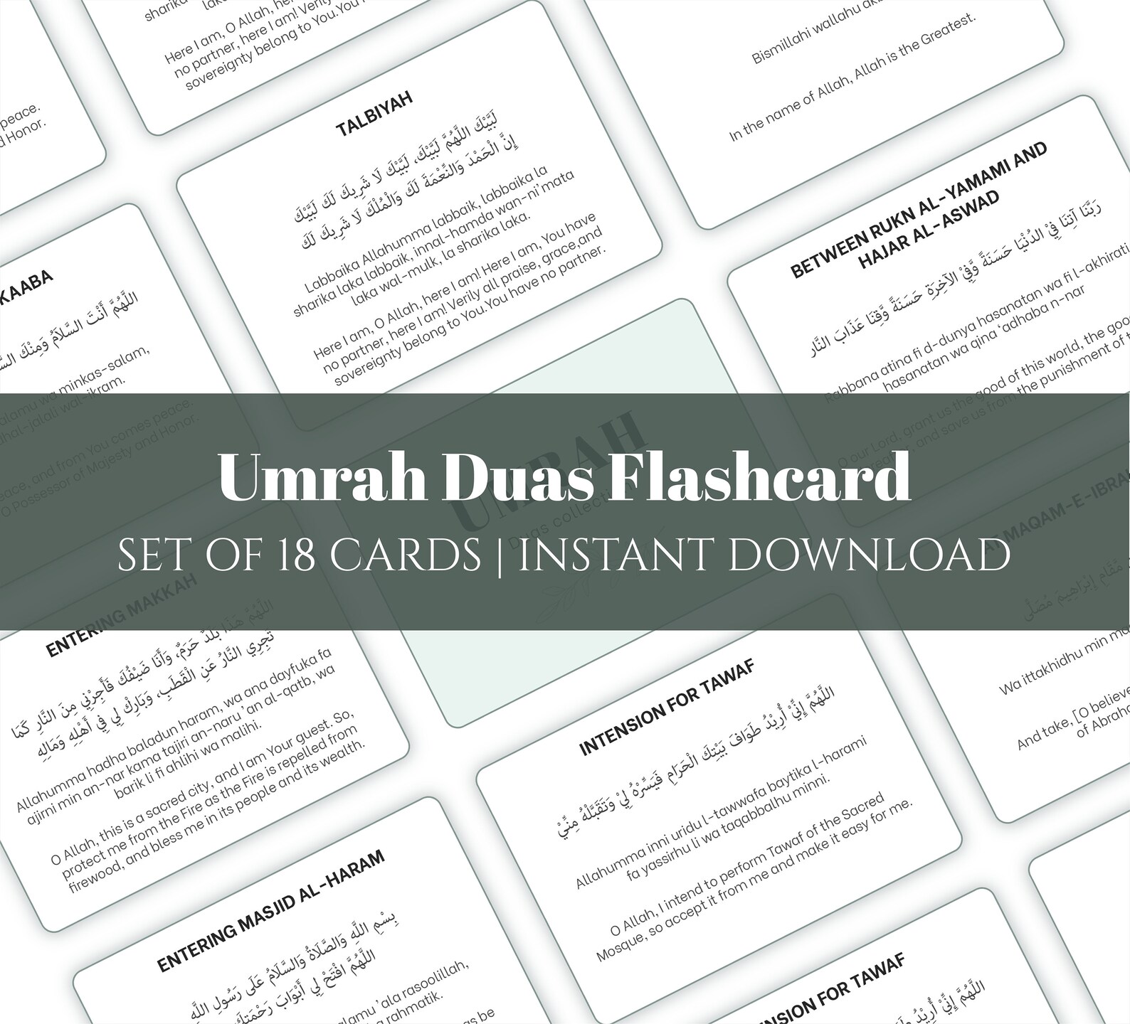 Umra Process Umrah Dua Flashcards Digital Islamic Duas Umra Duas in Arabic How to ...