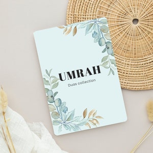 Karta UMRAH Dua Arabskie cyfrowe fiszki Islamskie Duas Islamskie Umrah do druku Zestaw 18 kart kolekcjonerskich Dua