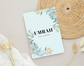 UMRAH Dua Card Arabic Digital FLASHCARDS Islamic Duas Printable Islamic Umrah Set of 18 Dua Collection Card