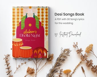 Haldi Sangeet Dholki Song Book, Sangeet Mehendi Book Mehandi Song Book Bollywood Songs Indian Pakistani Wedding Songs Lyrics