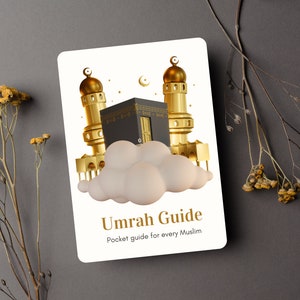 Come eseguire la guida Umrah UMRAH DUAS FLASHCARDS Download digitale Guida islamica um rah passo dopo passo Regali Umrah