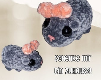 Sad Hamster | viral | viraler Hamstili | Trend aus Social Media | süßes Amigurumi | gehäkeltes Plüschtier/Kuscheltier | handgemacht