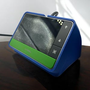 Blue Control Panel Case/Stand for Xtool F1 Ultra Touchscreen Control Module - Durable 3-D Printed Cover for Laser Engraver Accessories