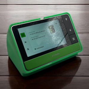 Green Control Panel Case/Stand for Xtool F1 Ultra Touchscreen Control Module - Durable 3-D Printed Cover for Laser Engraver Accessories